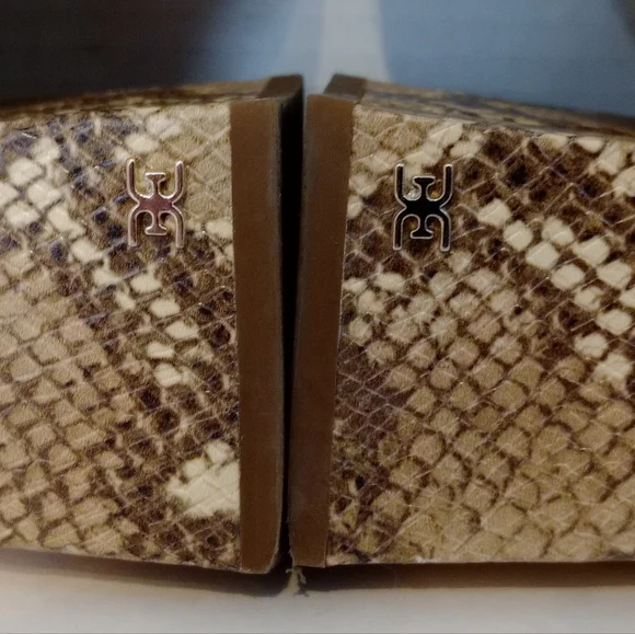 Sam Edelman Destiny Faux Snakeskin Pattern Ankle Boots 3" Heels Sz. 8 - Picture 14 of 15